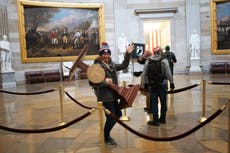 Capitol rioter who carried Pelosi’s lectern sentenced to prison