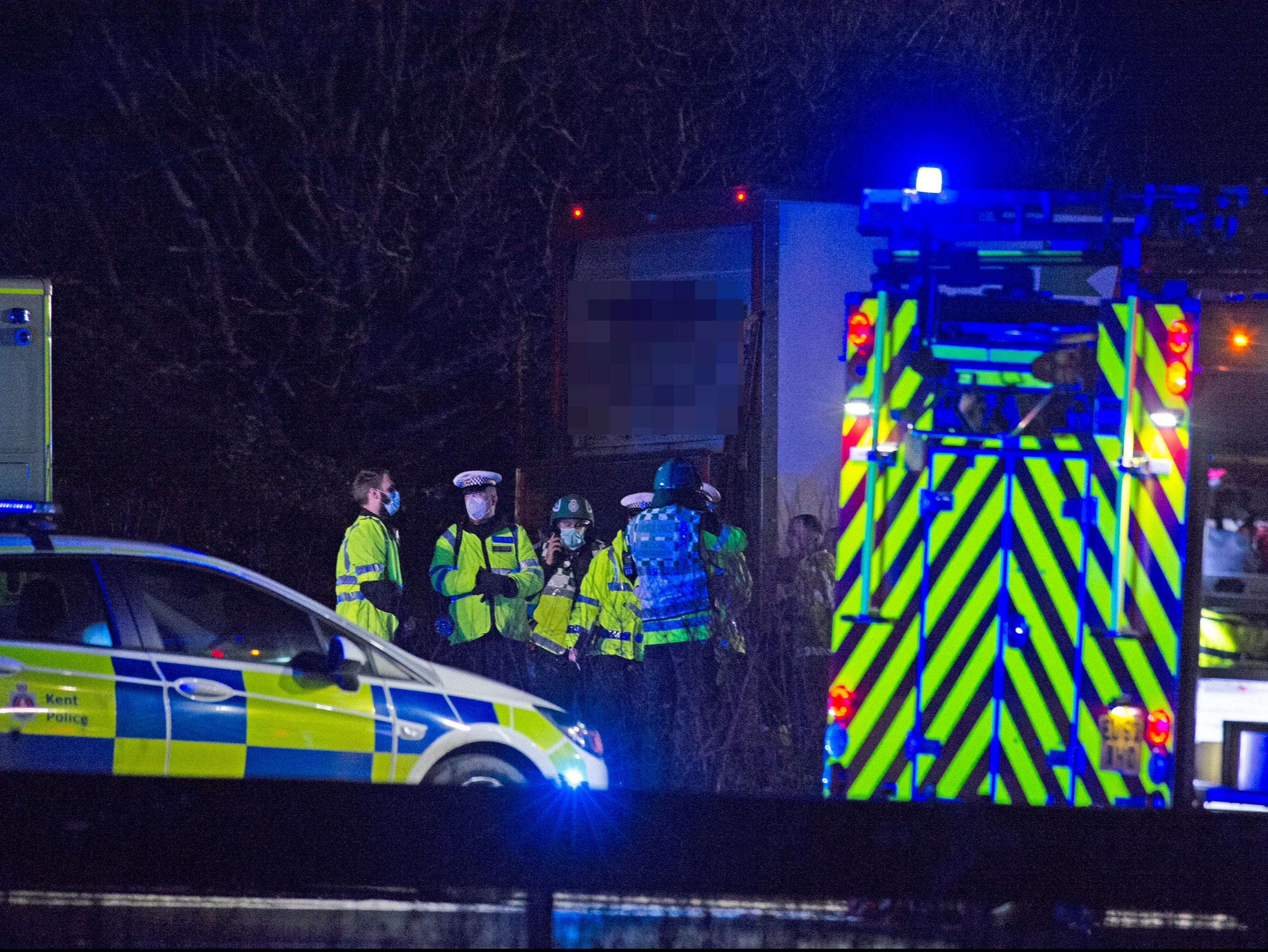 A21 crash Paramedic killed as ambulance collides with cement