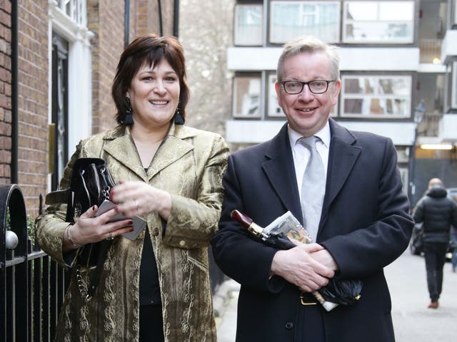 <p>Sarah Vine and former husband Michael Gove</p>