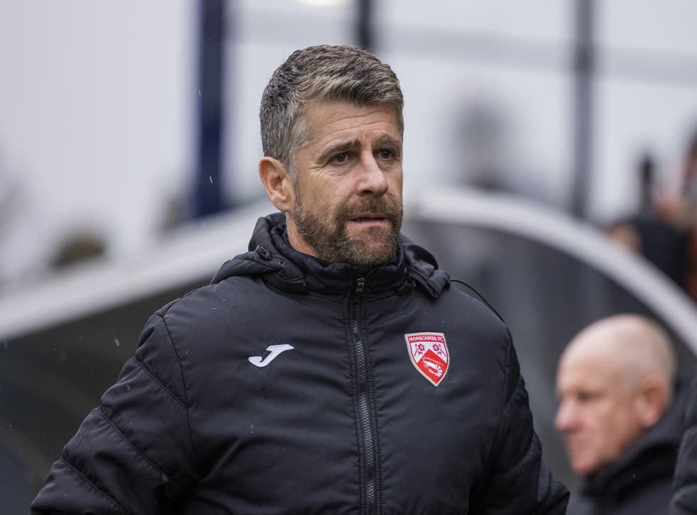 Morecambe manager Stephen Robinson started his career at Tottenham (Leila Coker/PA)