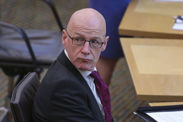 Deputy First Minister John Swinney has been accused of a misleading use of Covid-19 statistics (Fraser Bremner/Scottish Daily Mail/PA)