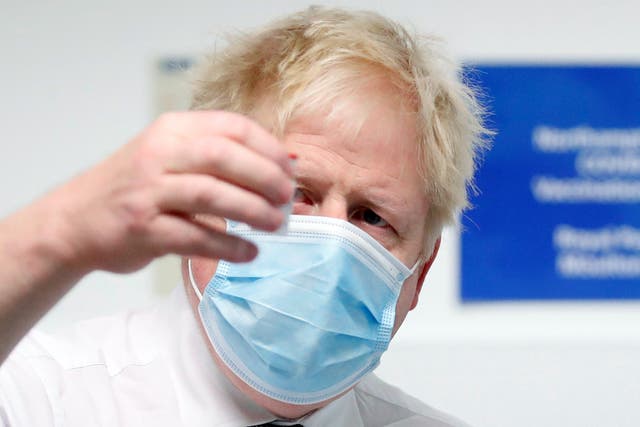 Prime Minister Boris Johnson has renewed the call for people to get vaccinated and take up the offer of a booster jab (Peter Cziborra/Reuters/Pool)