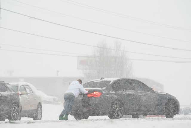 <p>File: Temperatures in the US’s northeast and midwest regions will plummet amid icy cold wind warnings </p>