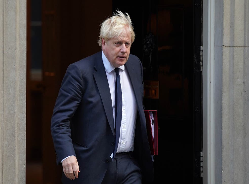Boris Johnson departs 10 Downing Street (Stefan Rousseau/PA)