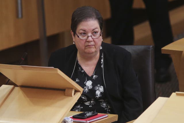 Jackie Baillie has voiced concern about Covid cases in care homes (Fraser Bremner/Daily Mail/PA)