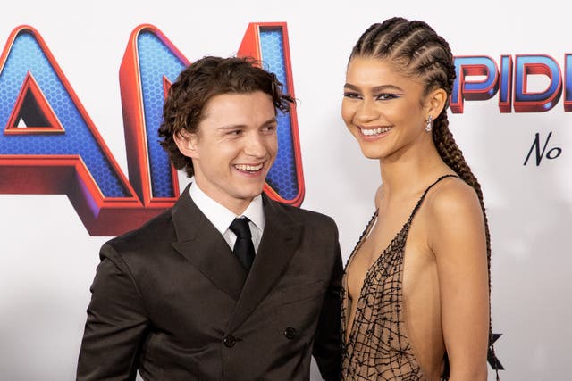 <p>Holland and Zendaya attend the premiere of ‘Spider-Man: No Way Home’ in December</p>