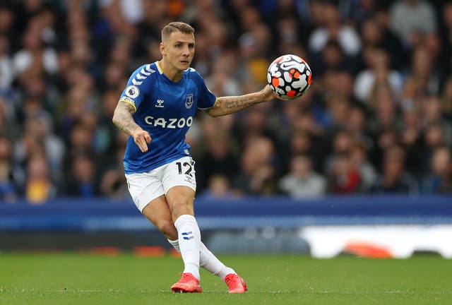 <p>Lucas Digne has fallen out of favour at Goodison Park</p>