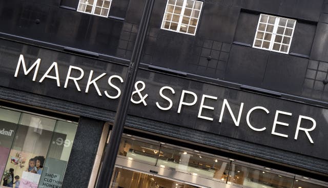 A Marks & Spencer store in London as the retailer gets set to reveal its latest trading figures (PA)