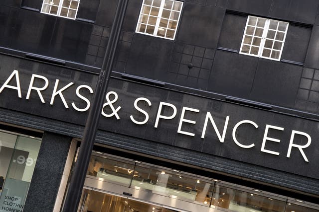 A Marks & Spencer store in London as the retailer gets set to reveal its latest trading figures (PA)