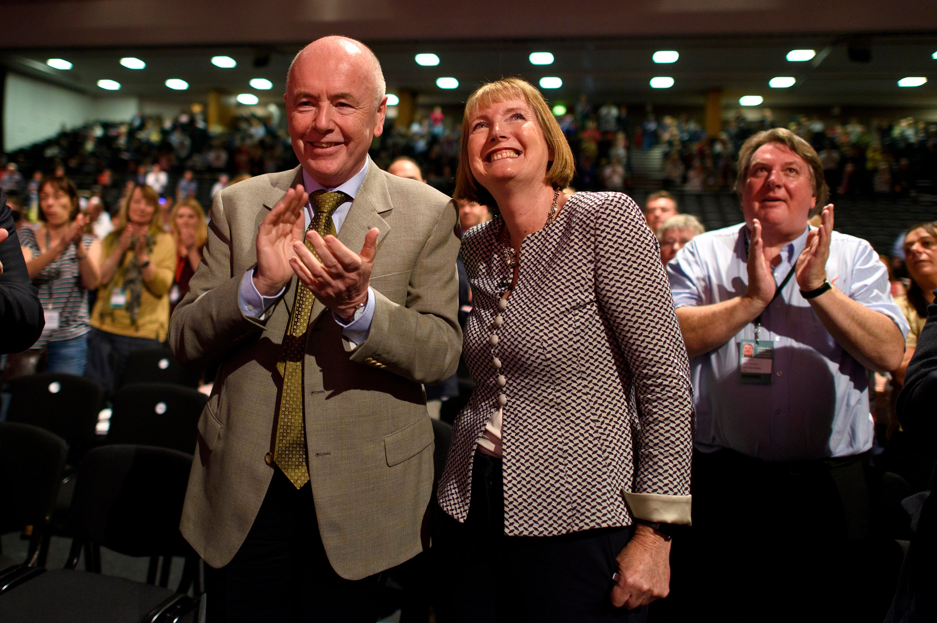 Labour MP Jack Dromey and his wife, Harriet Harman