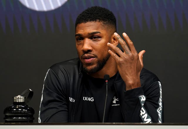 <p>Anthony Joshua has been defending women’s boxing (Nick Potts/PA)</p>