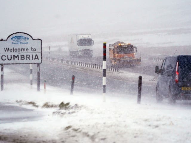 <p>The A66 was closed for several hours after this photo was taken </p>