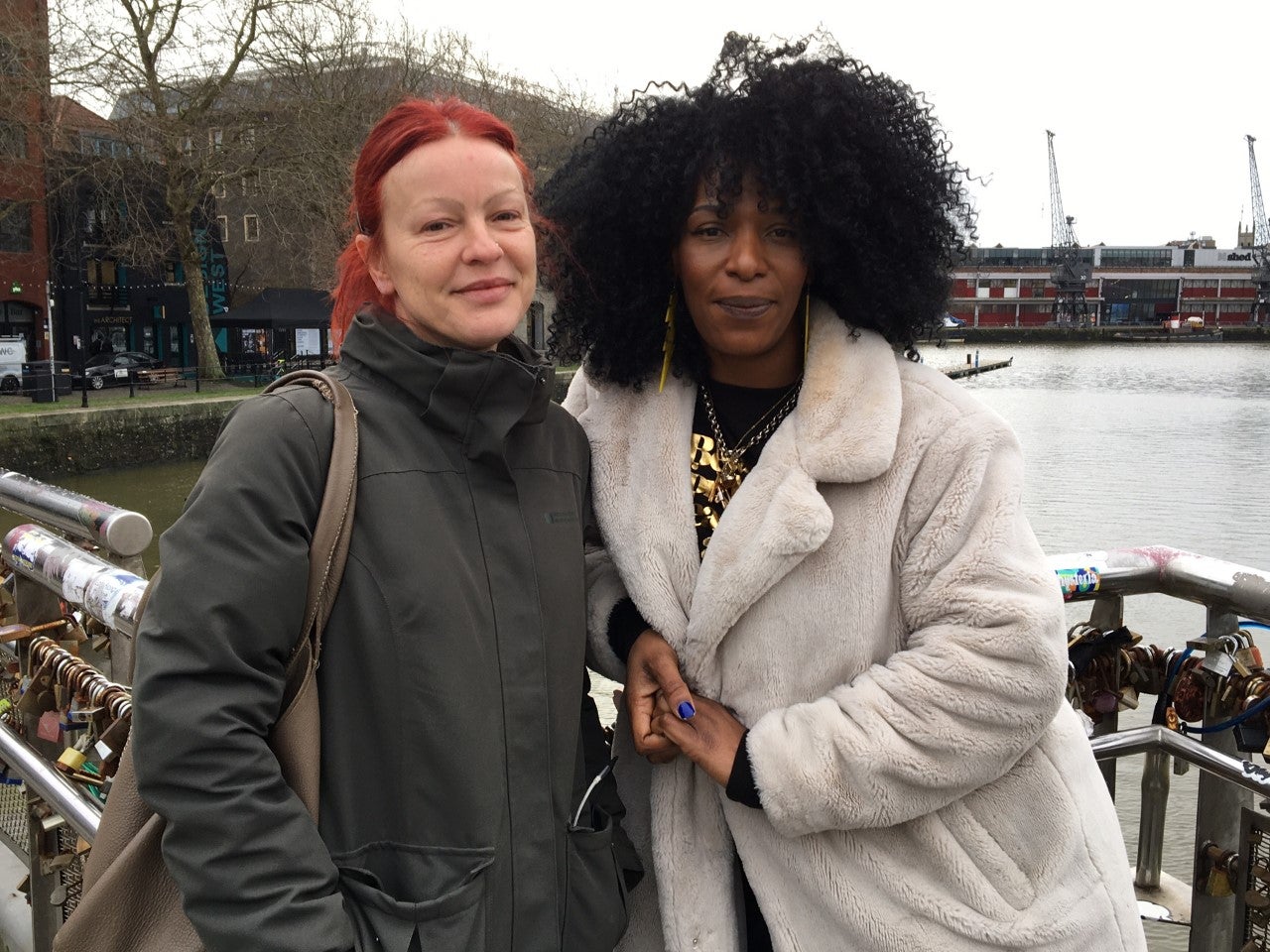 Christine Townsend and Jen Reid pictured in Bristol this week