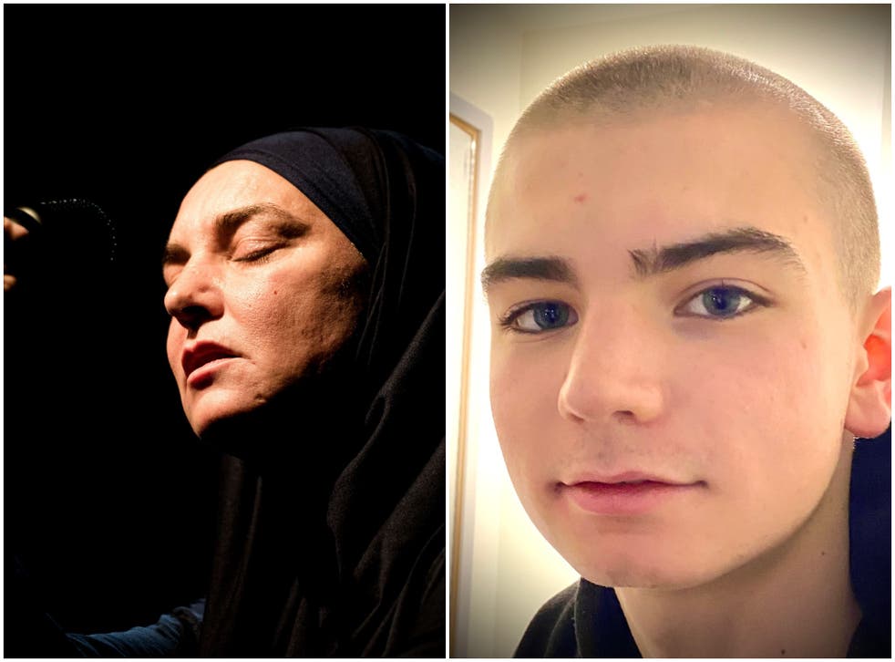 <p>Sinead O’Connor and her son, Shane</p>