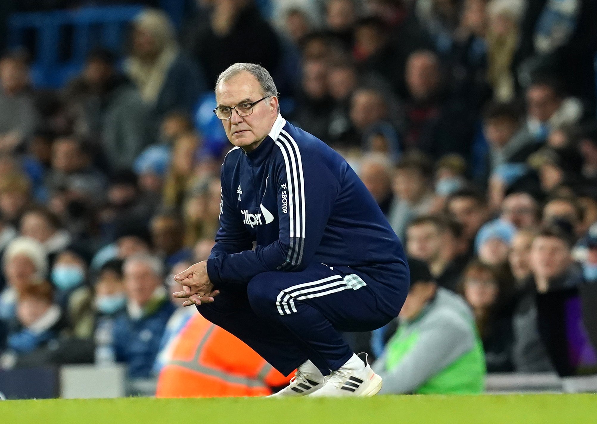 Marcelo Bielsa is yet to advance beyond the third round of the FA Cup (Martin Rickett/PA)