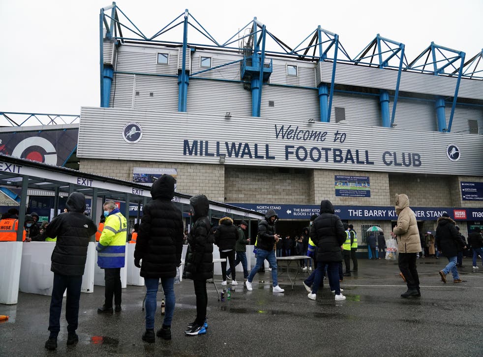 Millwall have promised a liftetime ban for any fan idtnified aiming homophobic abause at Crystal Palace’s Conor Gallagher (John Walton/PA)