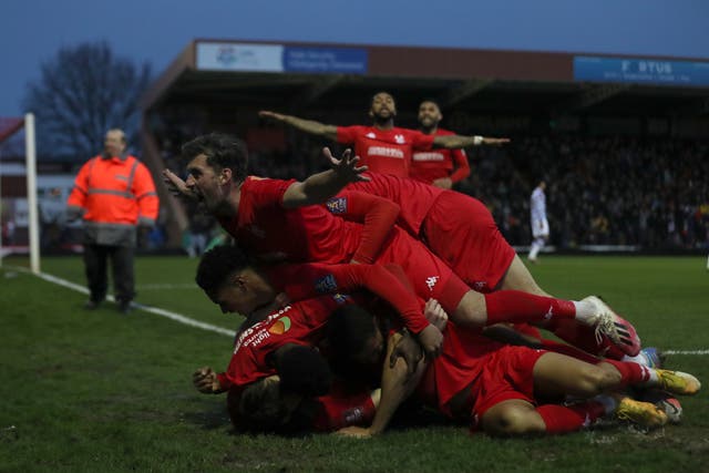 Kidderminster dumped Reading out of the FA Cup (Bradley Collyer/PA)