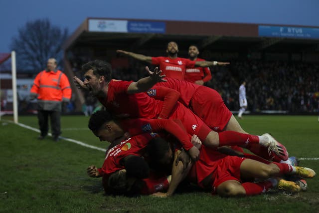 Kidderminster dumped Reading out of the FA Cup (Bradley Collyer/PA)