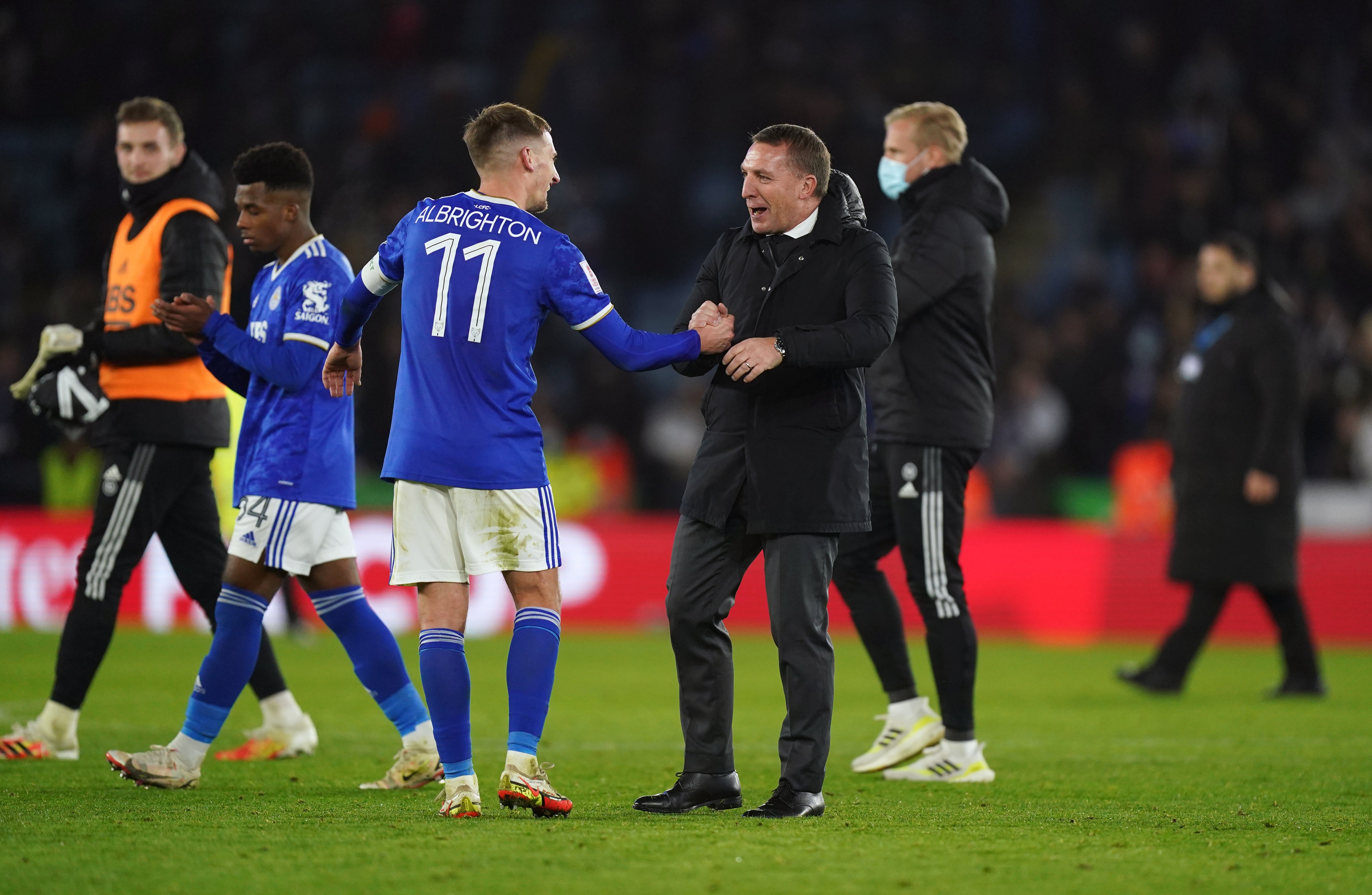 Brendan Rodgers saw his Leicester side beat Watford (Mike Egerton/PA)