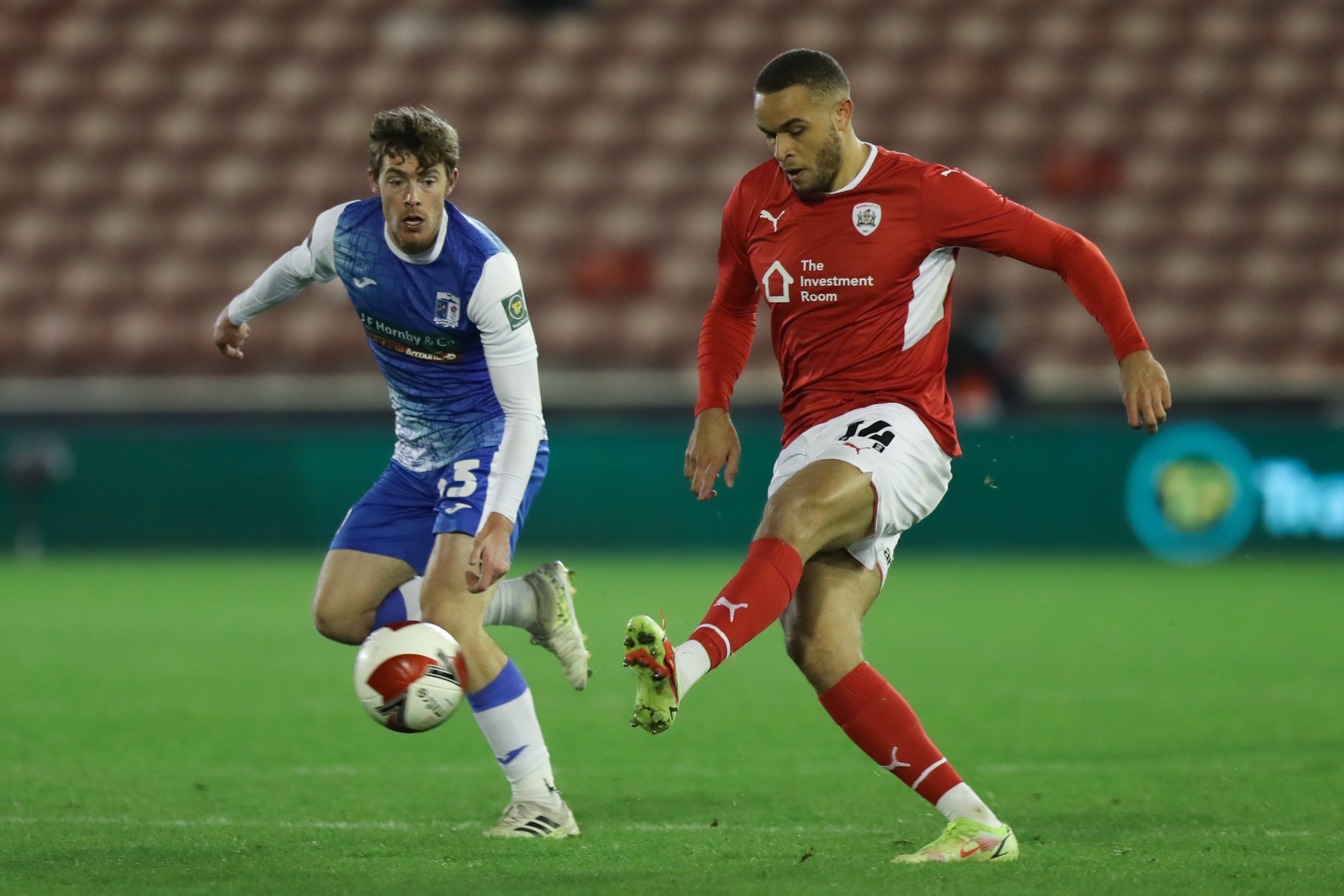 Carlton Morris (right) scored twice at Oakwell (Isaac Parkin/PA)