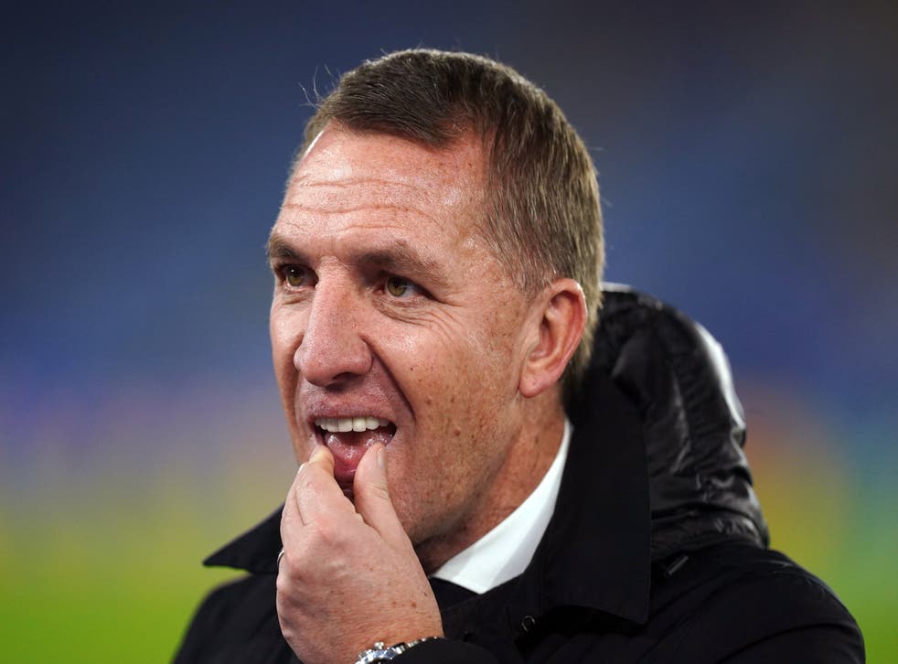 Brendan Rodgers’ Leicester squad is being stretched by injuries and international call-ups (Mike Egerton/PA)
