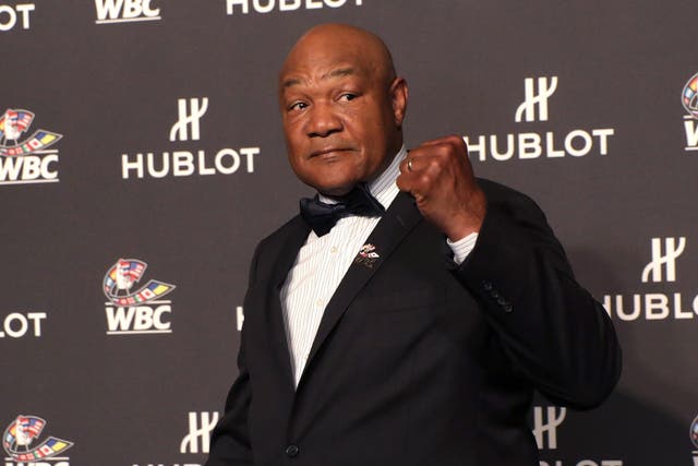 <p>File: George Foreman at the Encore Hotel on 3 May 2019 in Las Vegas, Nevada</p>