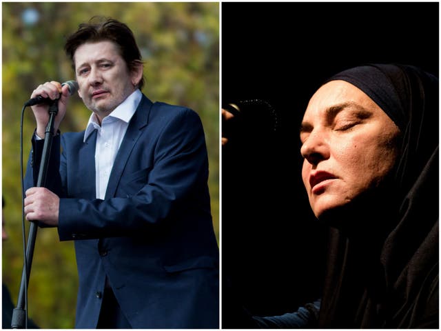 <p>Shane MacGowan, Sinead O’Connor</p>