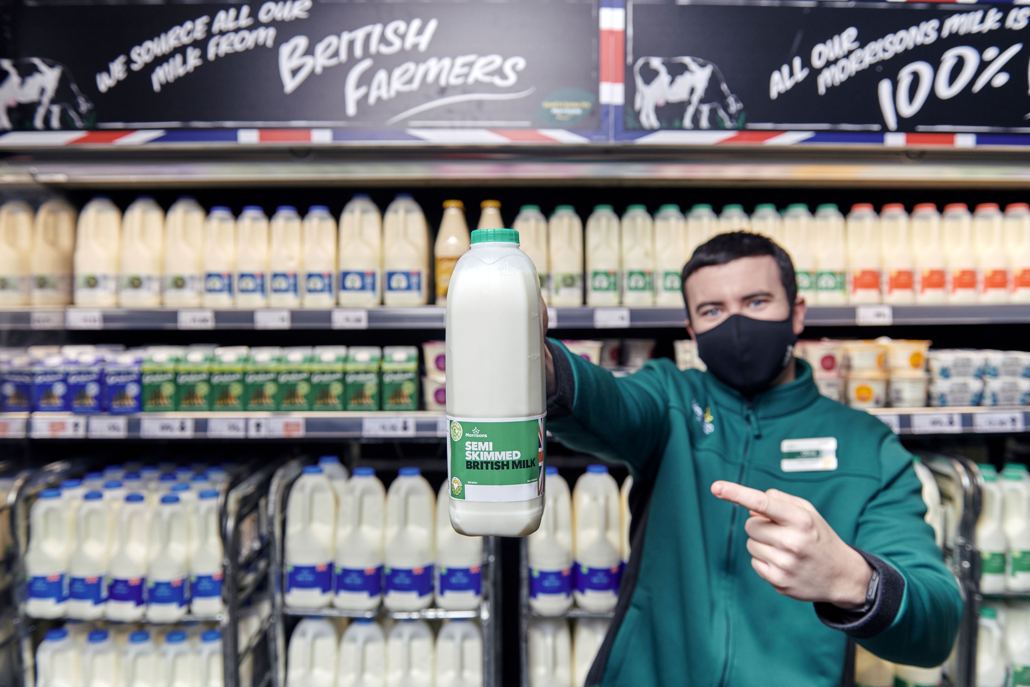 From the end of January, the retailer will instead place "best before" dates on 90 per cent of its own-brand milk