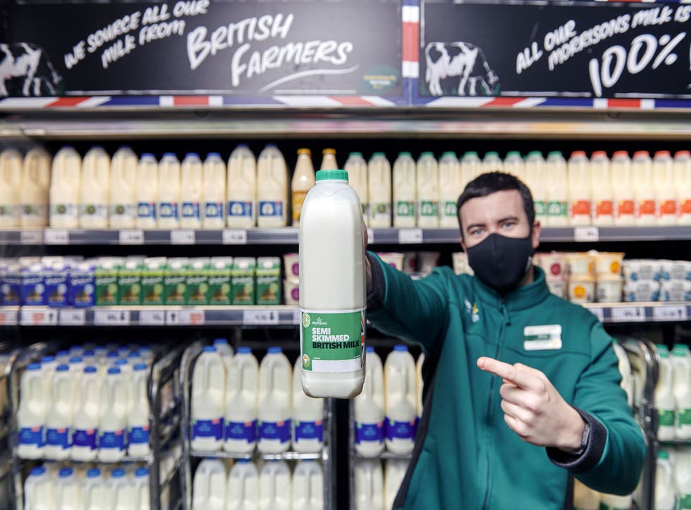 <p>From the end of January, the retailer will instead place "best before" dates on 90 per cent of its own-brand milk</p>
