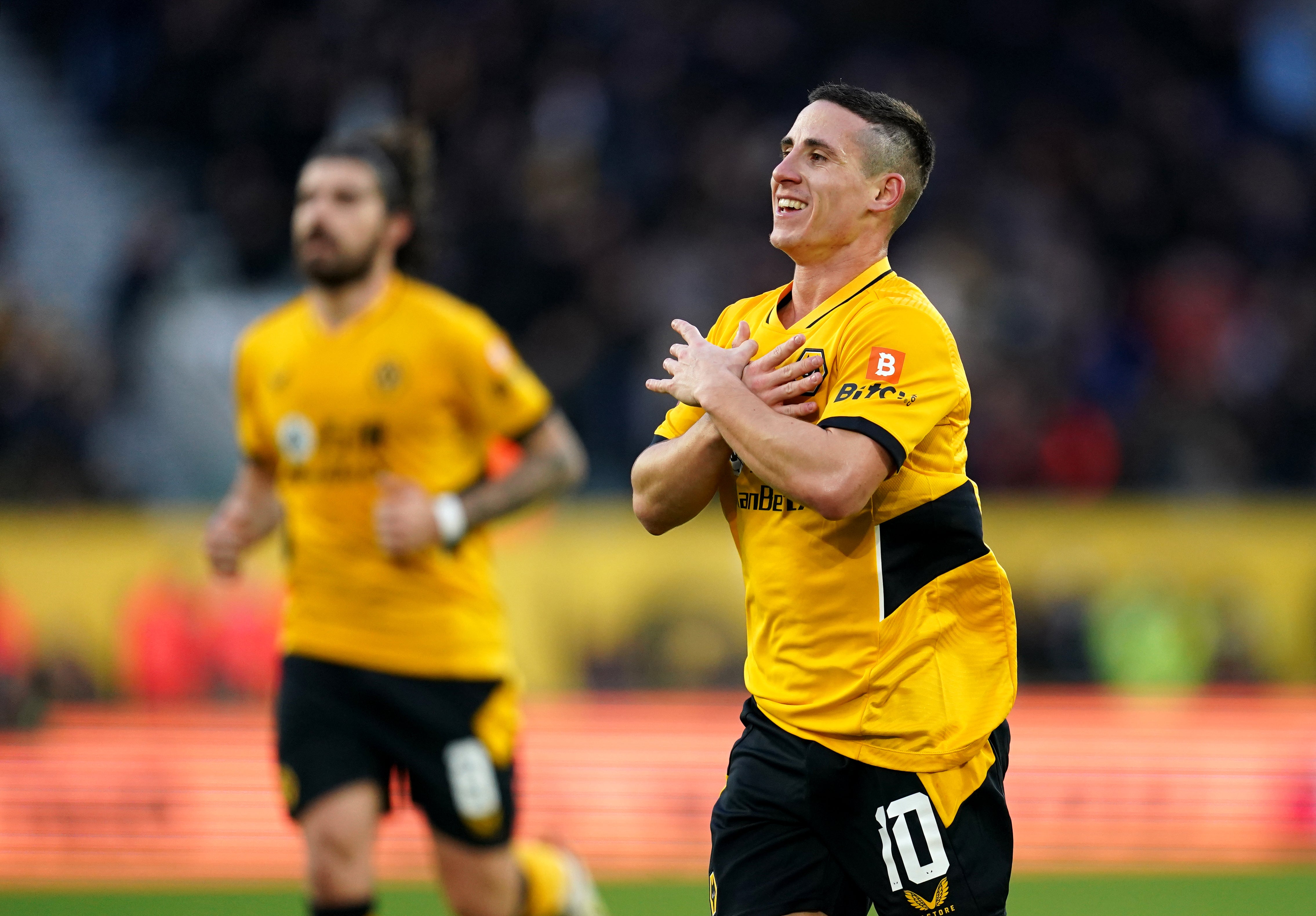 Daniel Podence notched twice for Wolves (Nick Potts/PA)