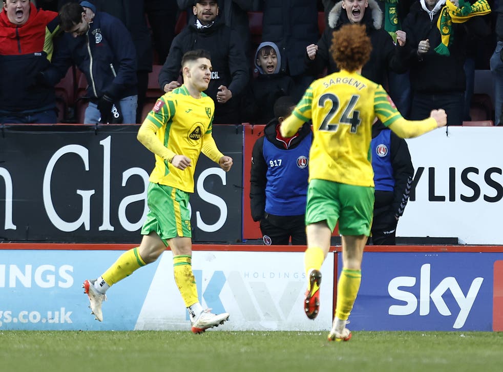 Milot Rashica’s late winner secured Norwich’s place in the FA Cup fourth round (Steven Paston/PA)