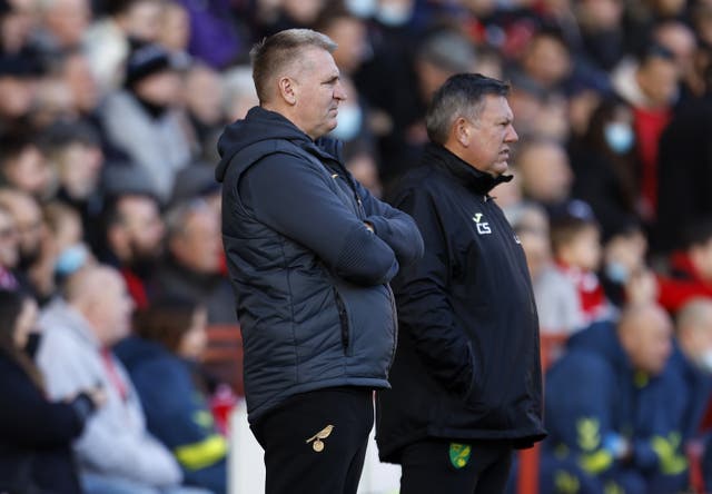 Dean Smith admitted Norwich were “embroiled in a scrap” against Charlton (Steven Paston/PA)