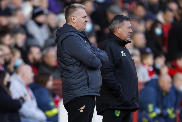 Dean Smith admitted Norwich were “embroiled in a scrap” against Charlton (Steven Paston/PA)