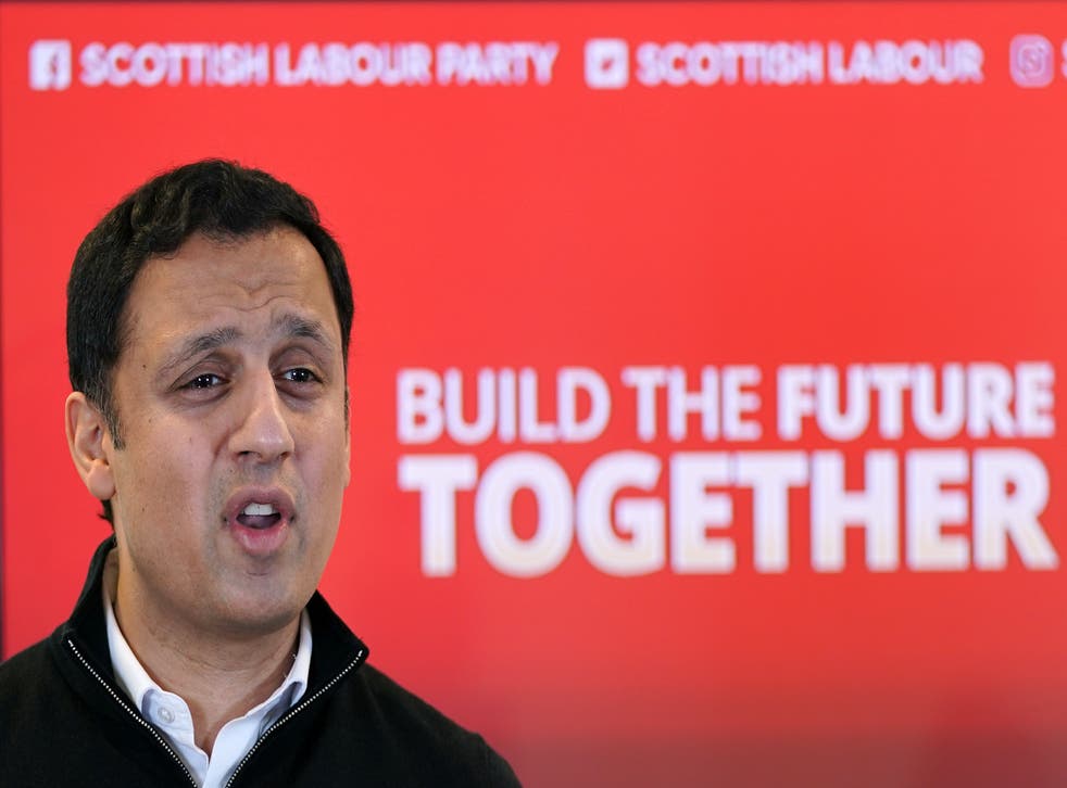 Scottish Labour leader Anas Sarwar said he did not want his party to enter pacts or coalitions with either the SNP or the Tories following May’s council elections (Andrew Milligan/PA)