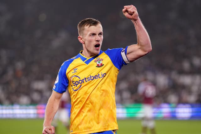 James Ward-Prowse has been hailed as potentially the world’s best free-kick exponent by Brentford boss Thomas Frank (Adam Davy/PA)