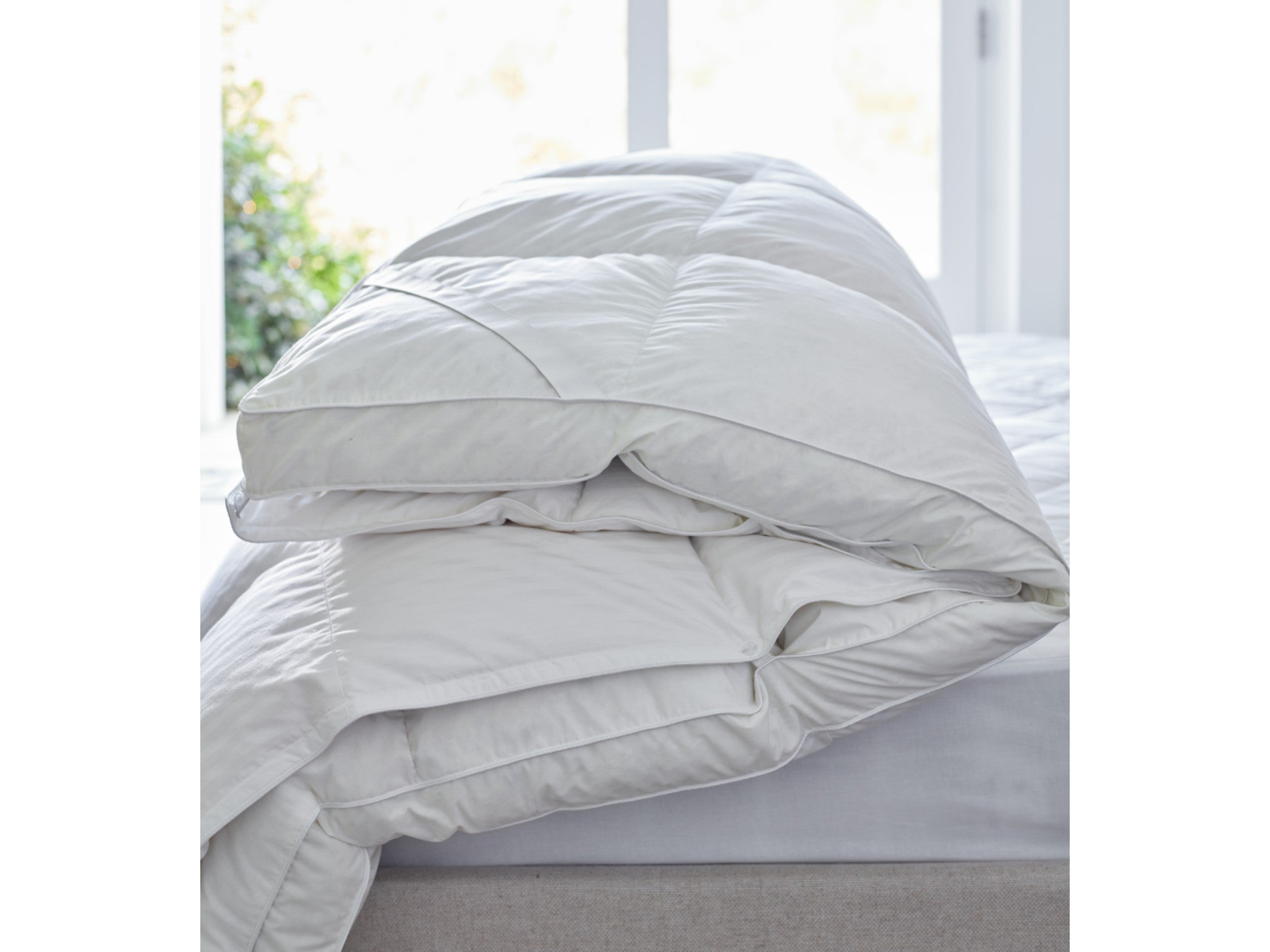 The White Company luxury white down topper, single  indybest.jpg
