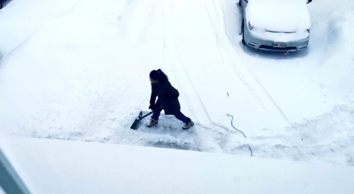 Canadian politician sparks anger with photo of his wife shoveling snow after a 12-hour hospital shift Canadian politician sparks anger with photo of his wife shoveling snow after a 12-hour hospital shift
