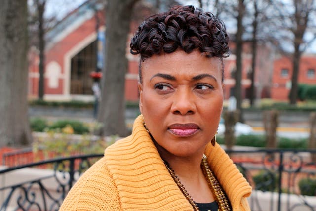 <p>File: Bernice King poses for a photograph at the King Center, in Atlanta </p>