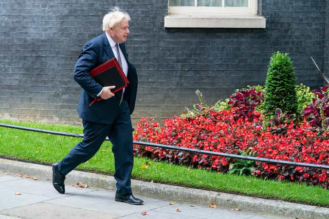 Prime Minister Boris Johnson leaving 10 Downing Street (Dominic Lipinski/PA)
