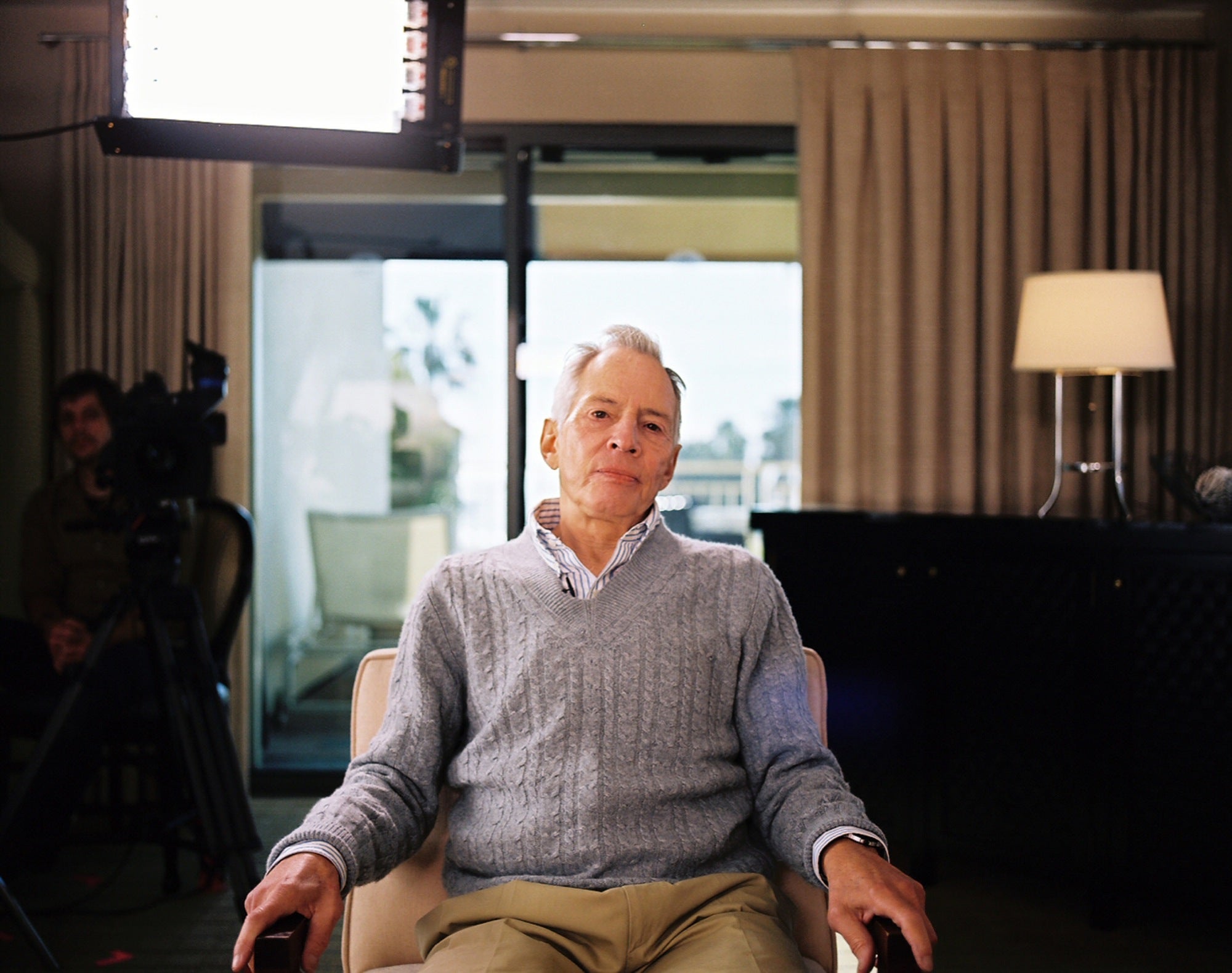 Robert Durst is pictured in a still from the HBO documentary “The Jinx” in which he confessed that he “killed them all"