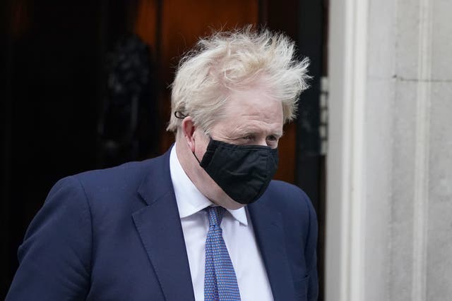 <p>Prime Minister Boris Johnson leaves 10 Downing Street. (Dominic Lipinski/PA)</p>