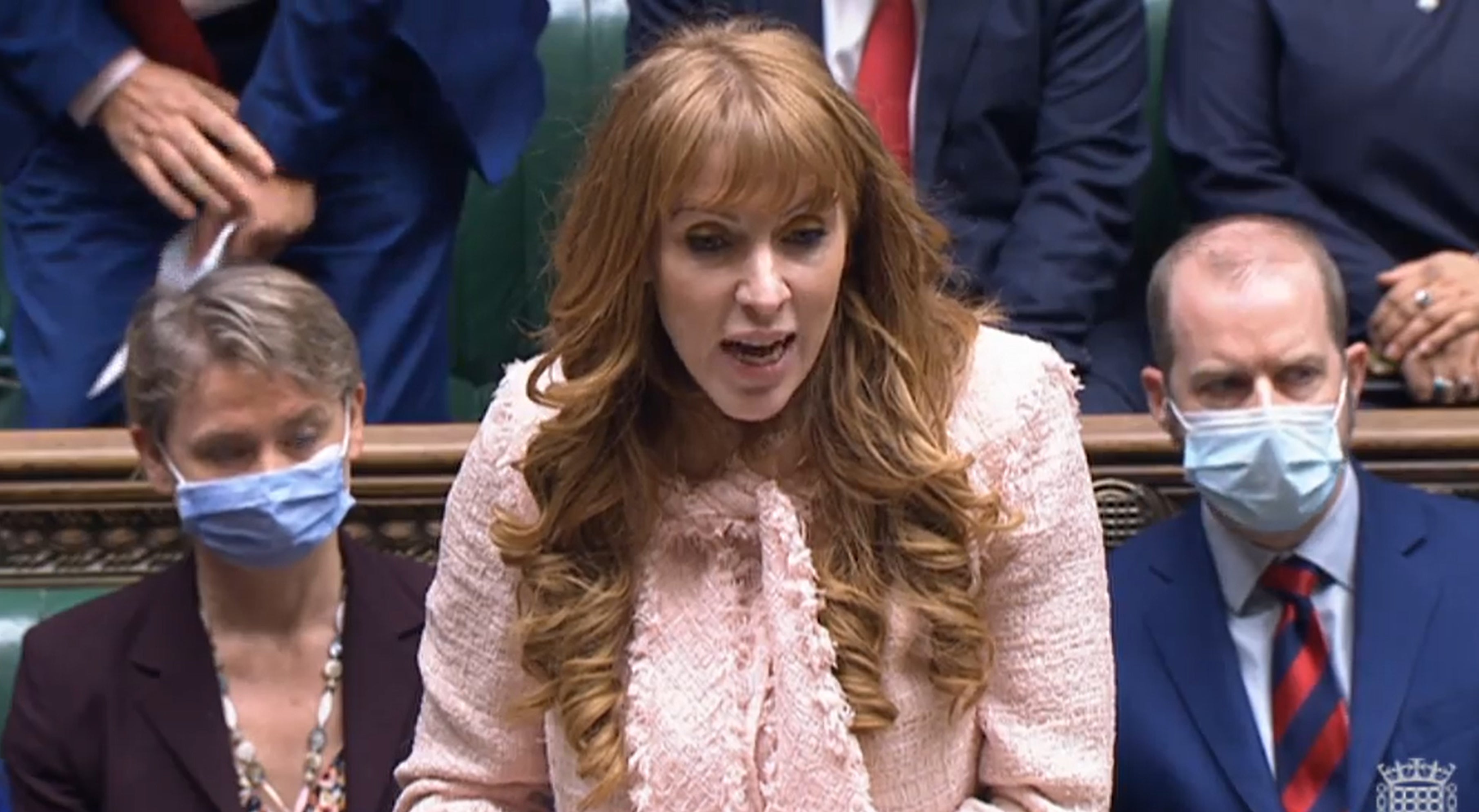 Labour deputy leader Angela Rayner said Mr Johnson ‘can run but he can’t hide’ after the Prime Minister opted not to respond to the urgent question himself (House of Commons/PA)