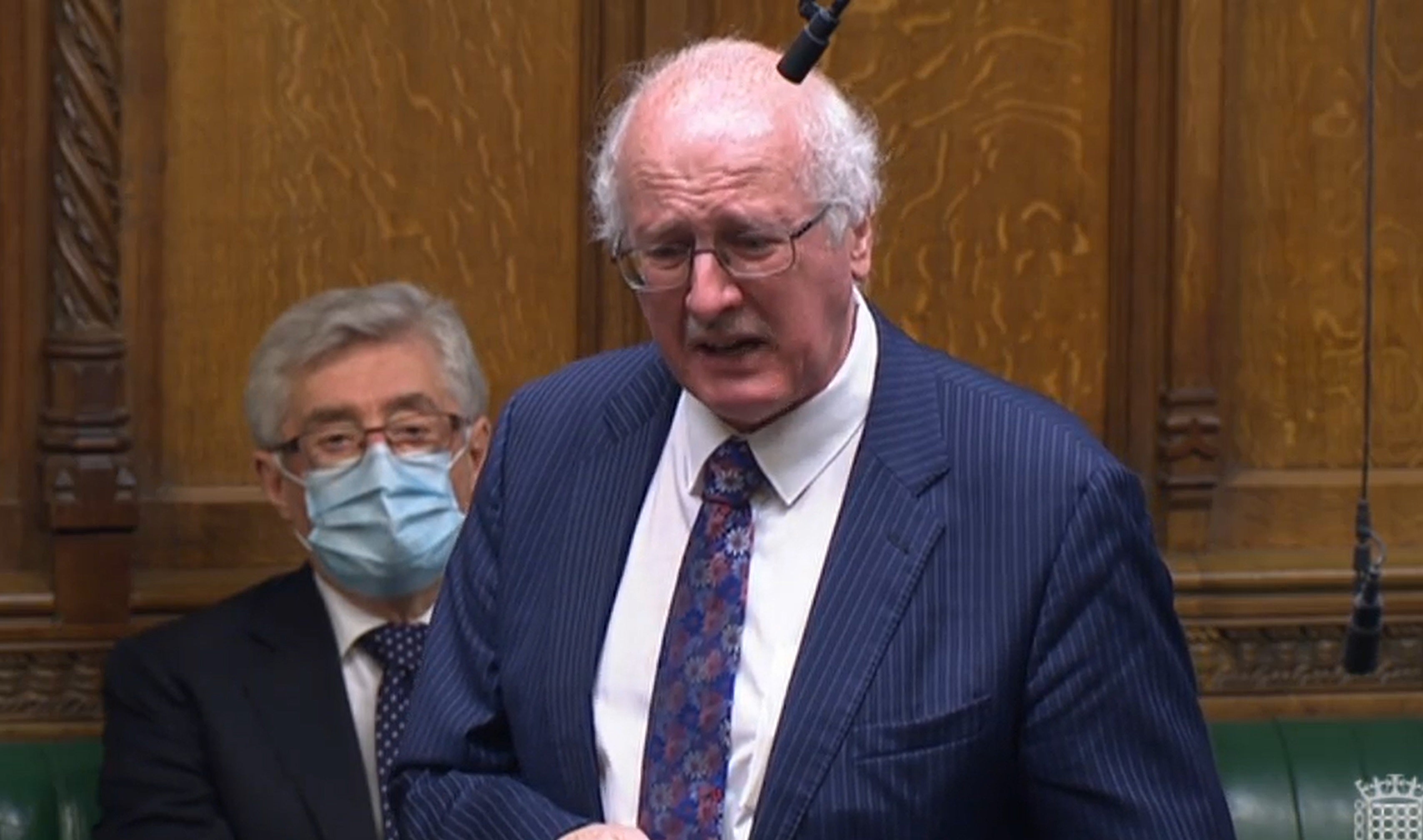 Jim Shannon became emotional in the House of Commons (House of Commons/PA)