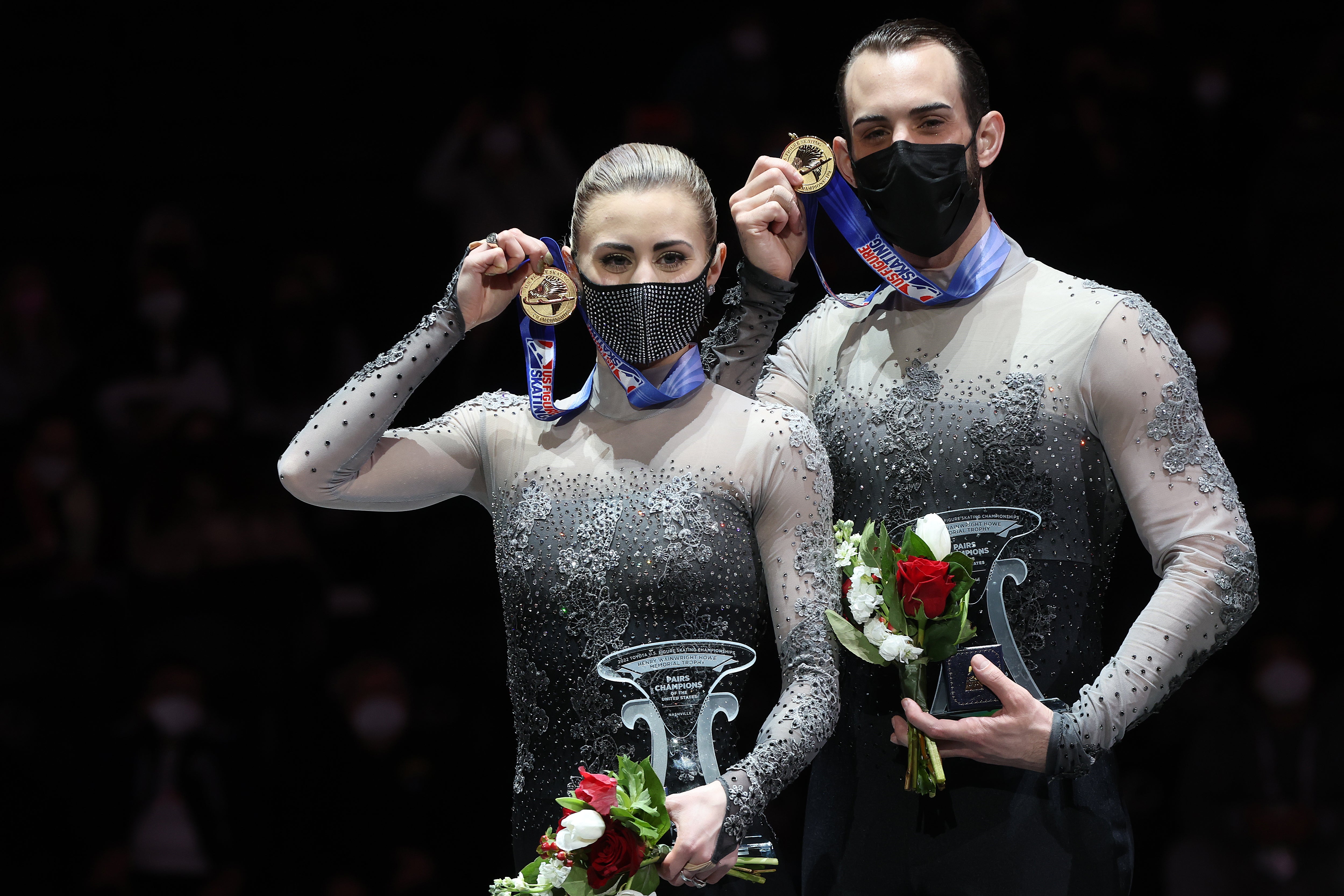Timothy LeDuc, right, has qualified for the Winter Olympics alongside partner Ashley Cain-Gribble
