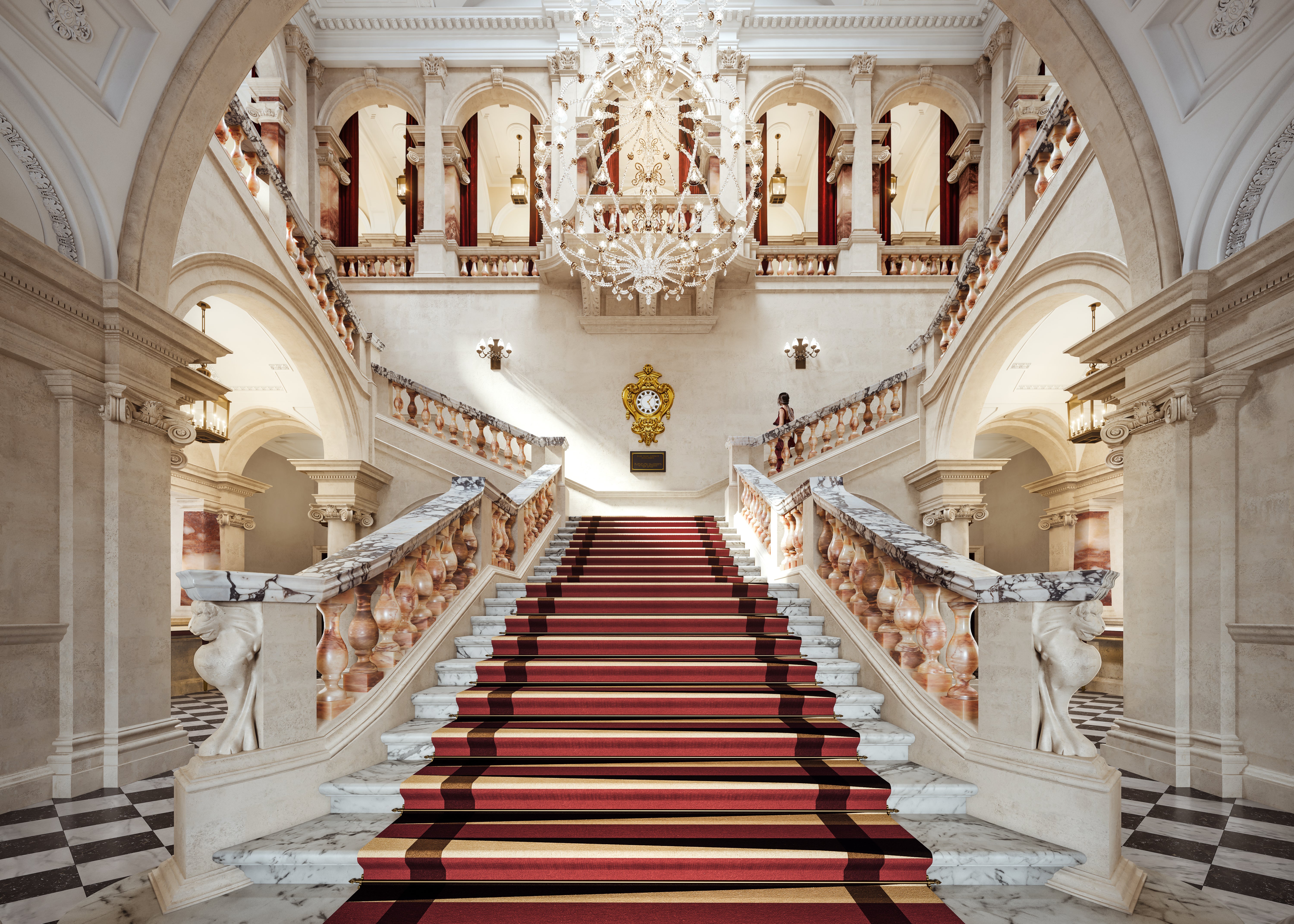 A staircase to impress at Raffles London at The OWO