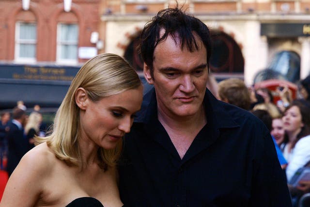 <p>Diane Kruger and Quentin Tarantino  </p>