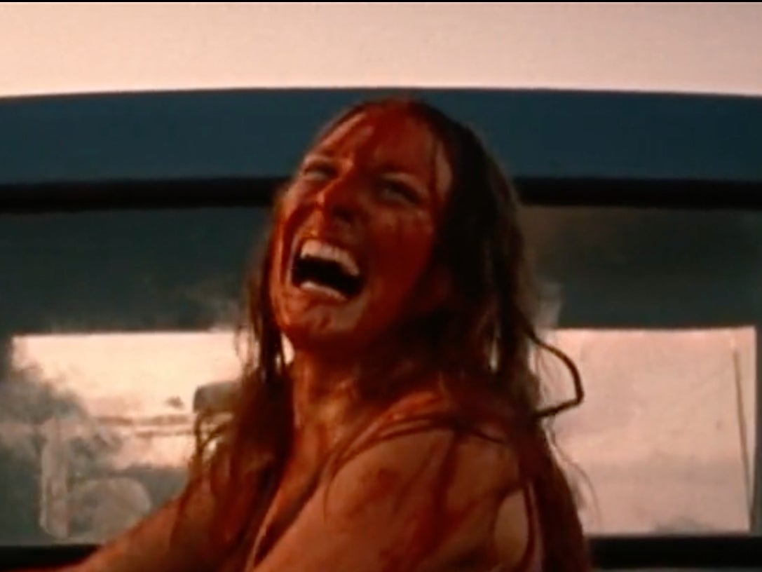 Blood, sweat and tears: Marilyn Burns plays the tormented Sally in the horror classic