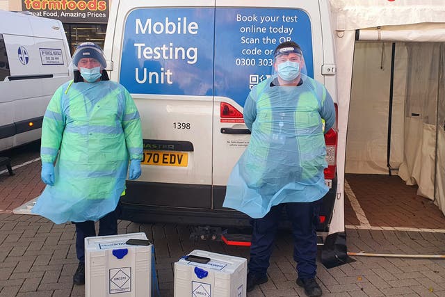 Mobile testing units can travel around the country (Scottish Ambulance Service/PA)