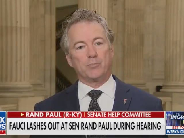 <p>Senator Rand Paul on Fox News</p>