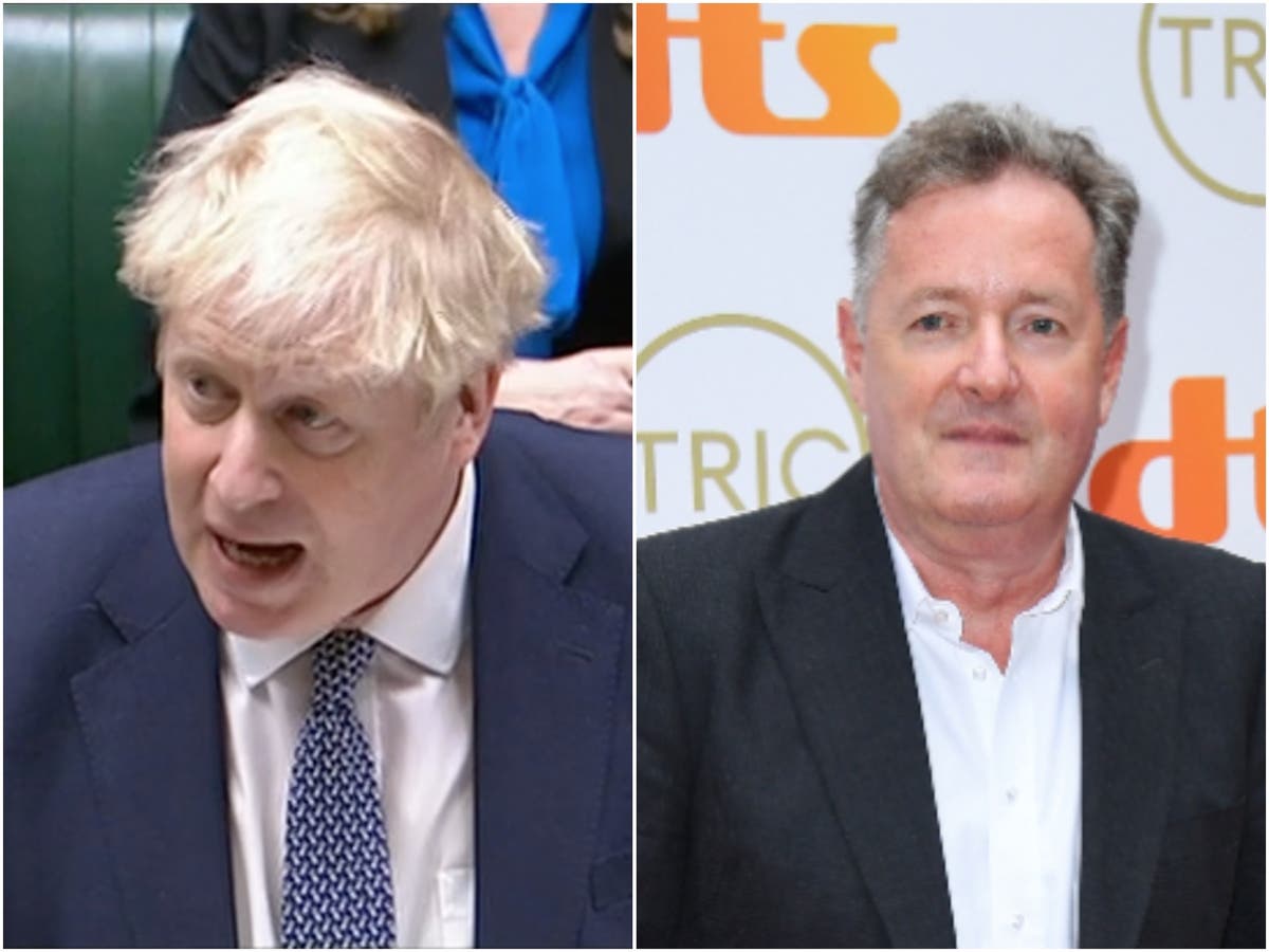 Piers Morgan says Boris Johnson is in ‘big trouble’ as celebrities criticise PM’s No 10 party apology